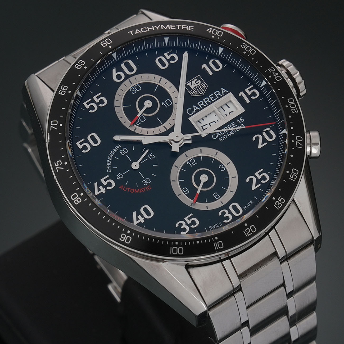 TAG HEUER(USED)태그호이어 까레라 데이데이트 스틸 크로노 CV2A10-0